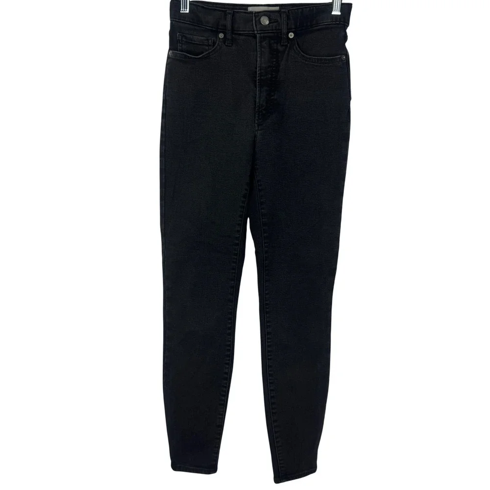 Everlane The Way High Skinny Jean Black‎ Wash Denim Women's Size 27 Regular